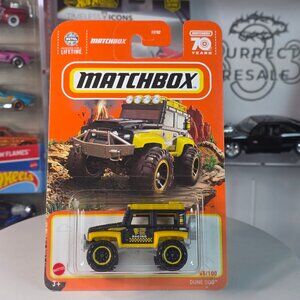 Matchbox Dune Dog Black Yellow 70 Years 65/100 NOC Mint HKX20 Racing